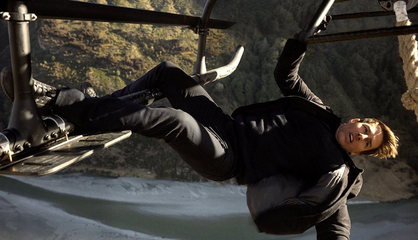 Tom Cruise, who famously does many of his own stunts, in 'Mission: Impossible—Fallout'