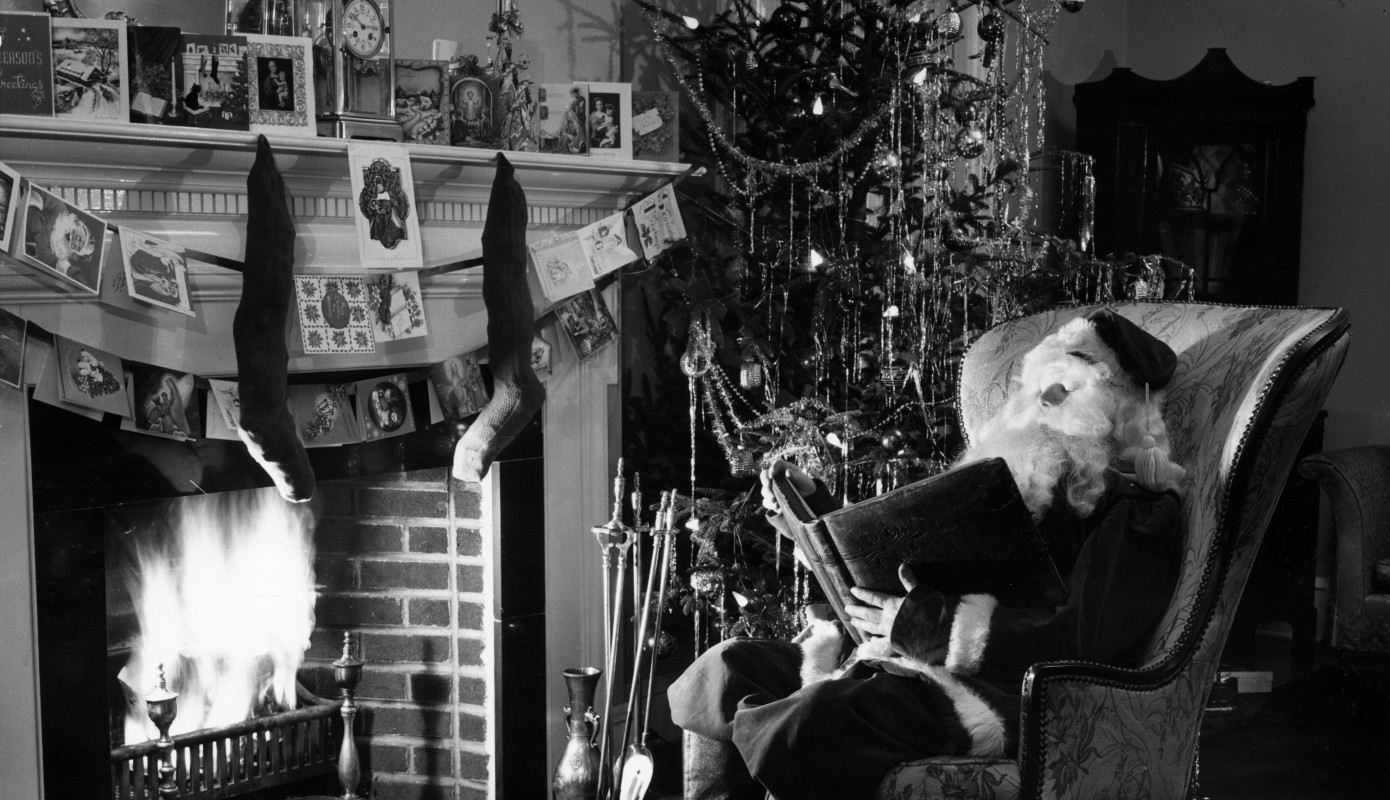 Getting cozy with some Christmas readings.