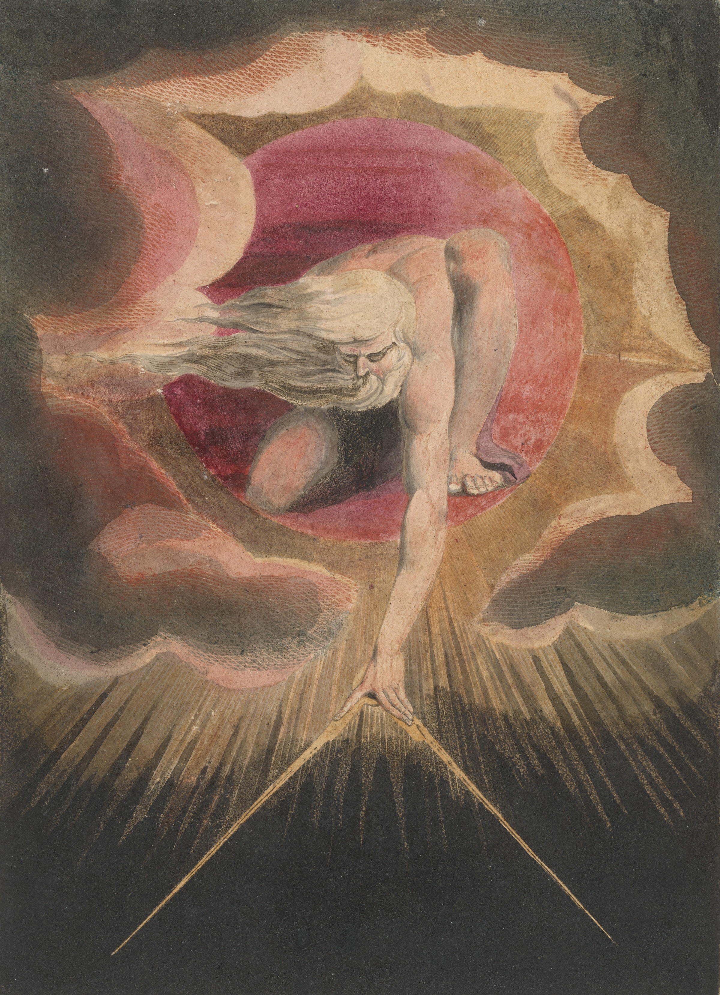‘The Ancient of Days,’ frontispiece to William Blake’s ‘Europe: a Prophecy’ (1794)