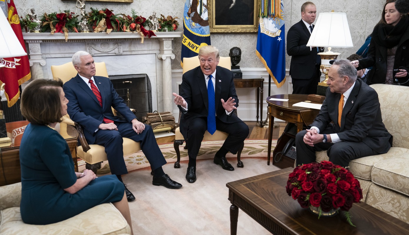 President Donald J. Trump Oval Meeting with Dem Leaders