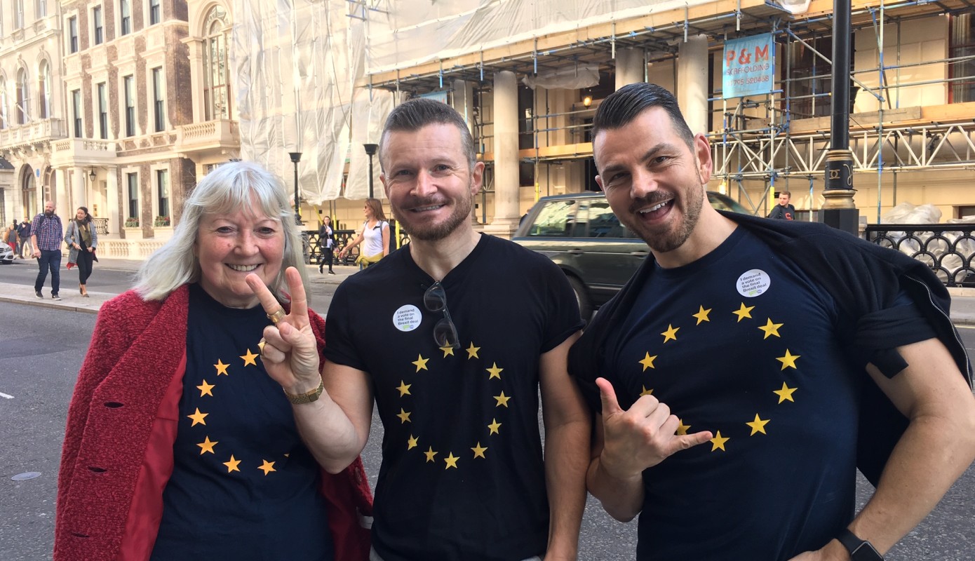 June North, her son Spencer Davis, and his friend, Keith. 