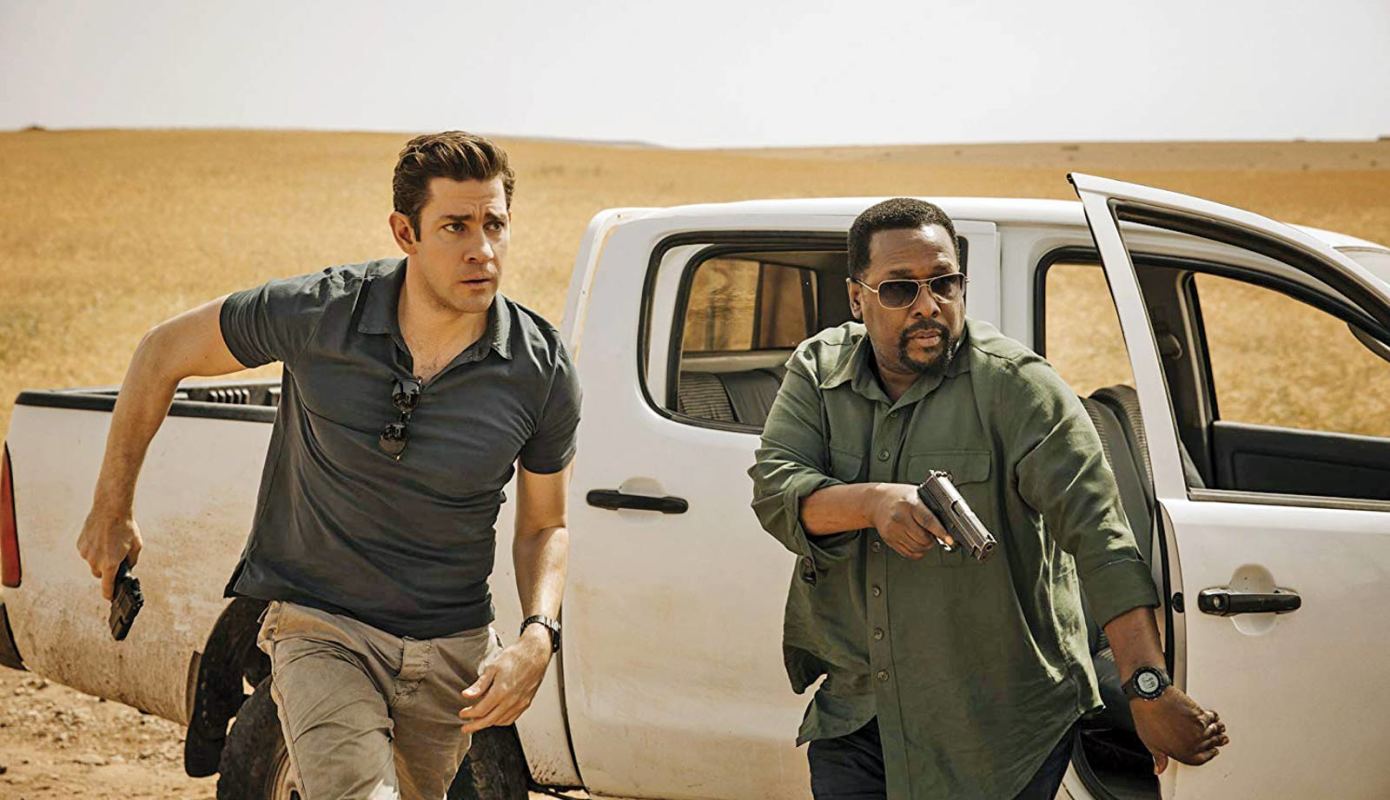 John Krasinski as the eponymous CIA analyst and Wendell Pierce as Jim Greer in Amazon’s series ‘Jack Ryan’